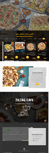 طراحی سایت رستوران زیگ زاگ